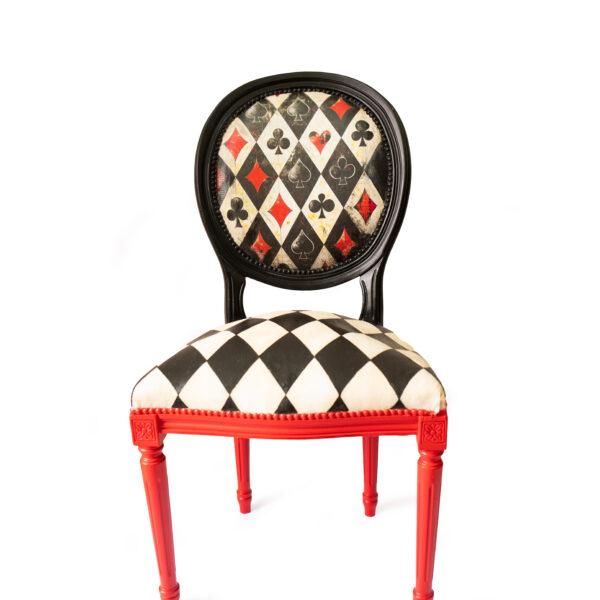 Designová židle Poker Queen