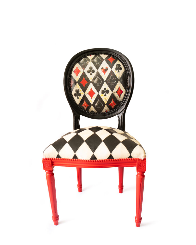 Designová židle Poker Queen