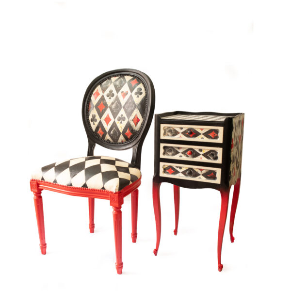 Designová židle Poker Queen