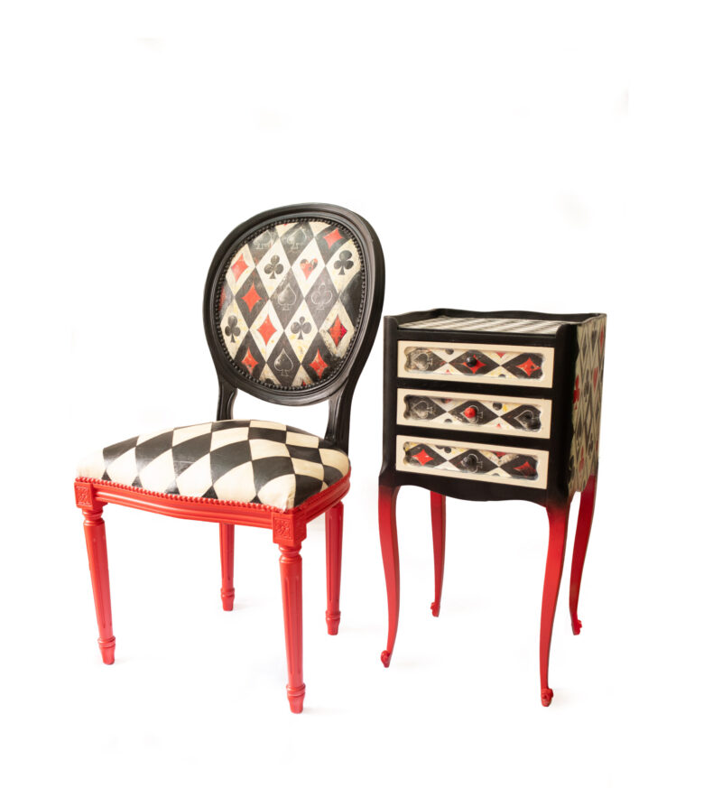 Designová židle Poker Queen