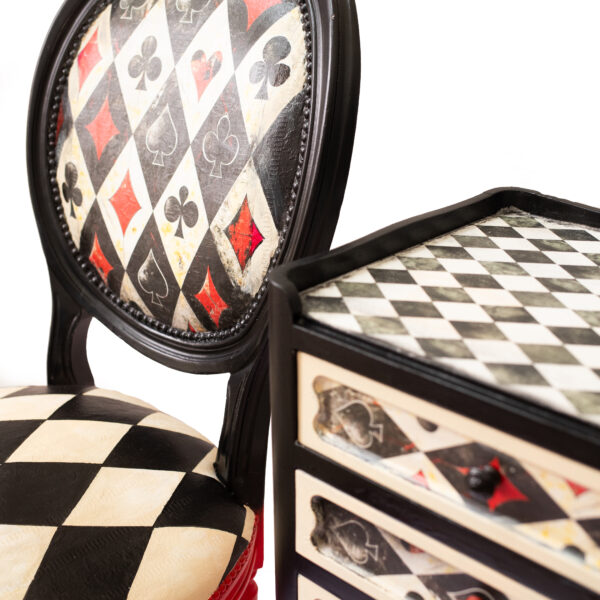 Designová židle Poker Queen