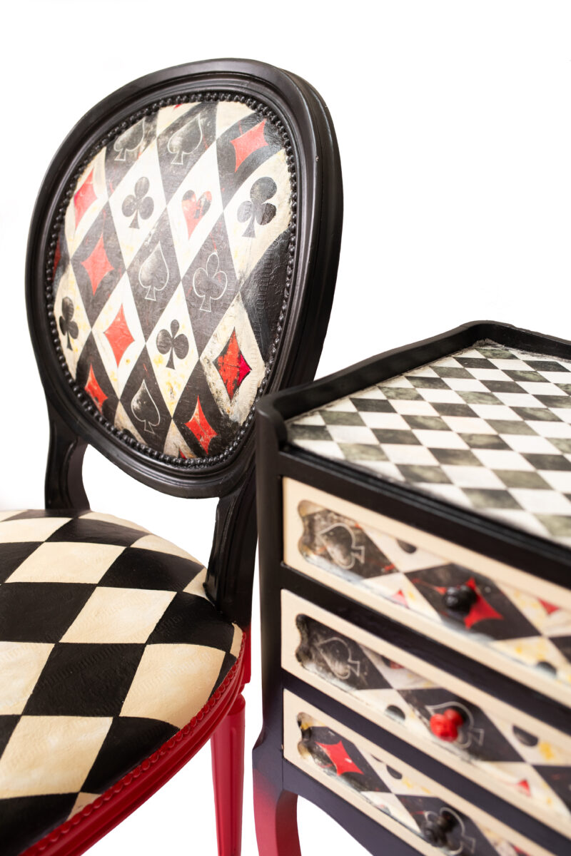 Designová židle Poker Queen