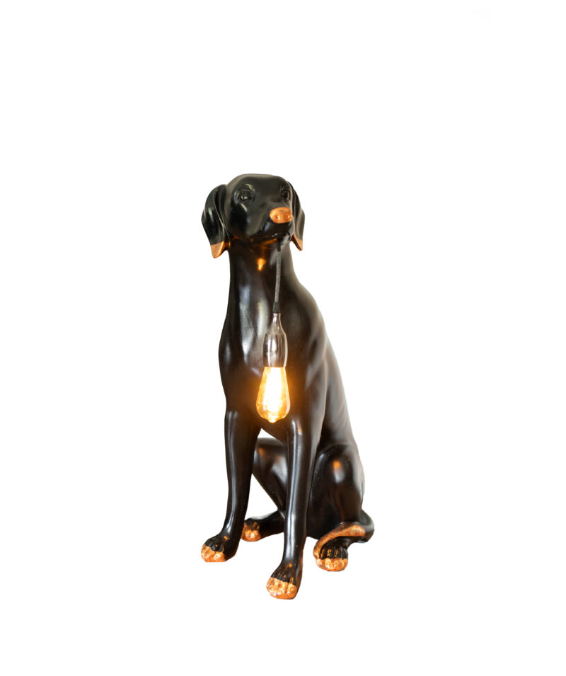 Lampa Dog – designová socha v životní velikosti